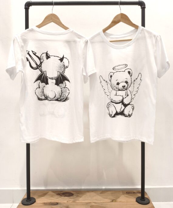 #258135 Remera "OSITO ANGEL DIABLO"