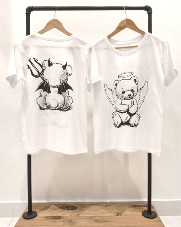 #258135 Remera "OSITO ANGEL DIABLO"