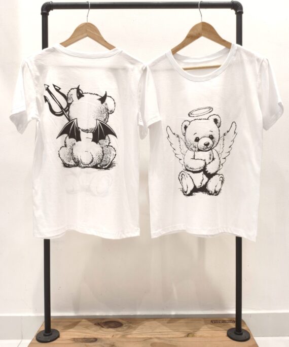 #258135 Remera "OSITO ANGEL DIABLO"