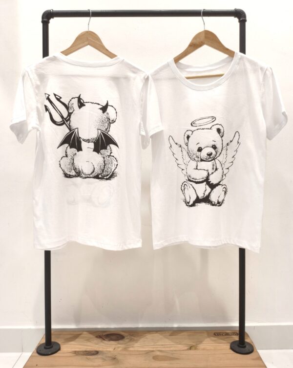 #258135 Remera "OSITO ANGEL DIABLO"