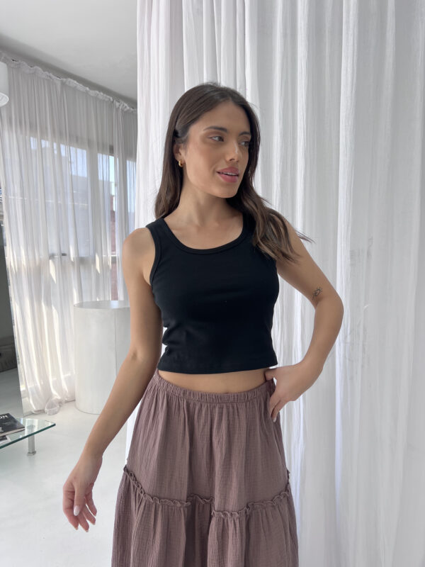 #258143 Musculosa Ribb "ESCOTE CAVADO" - Imagen 3