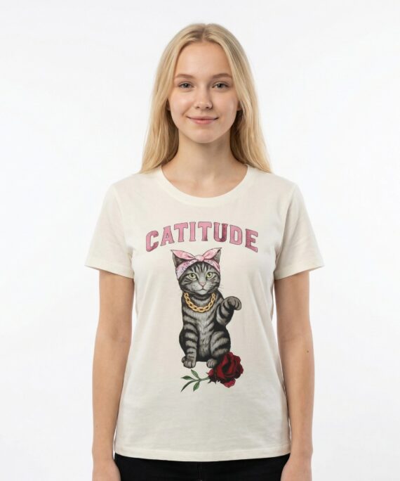 #269400 Remera "CATITUDE"