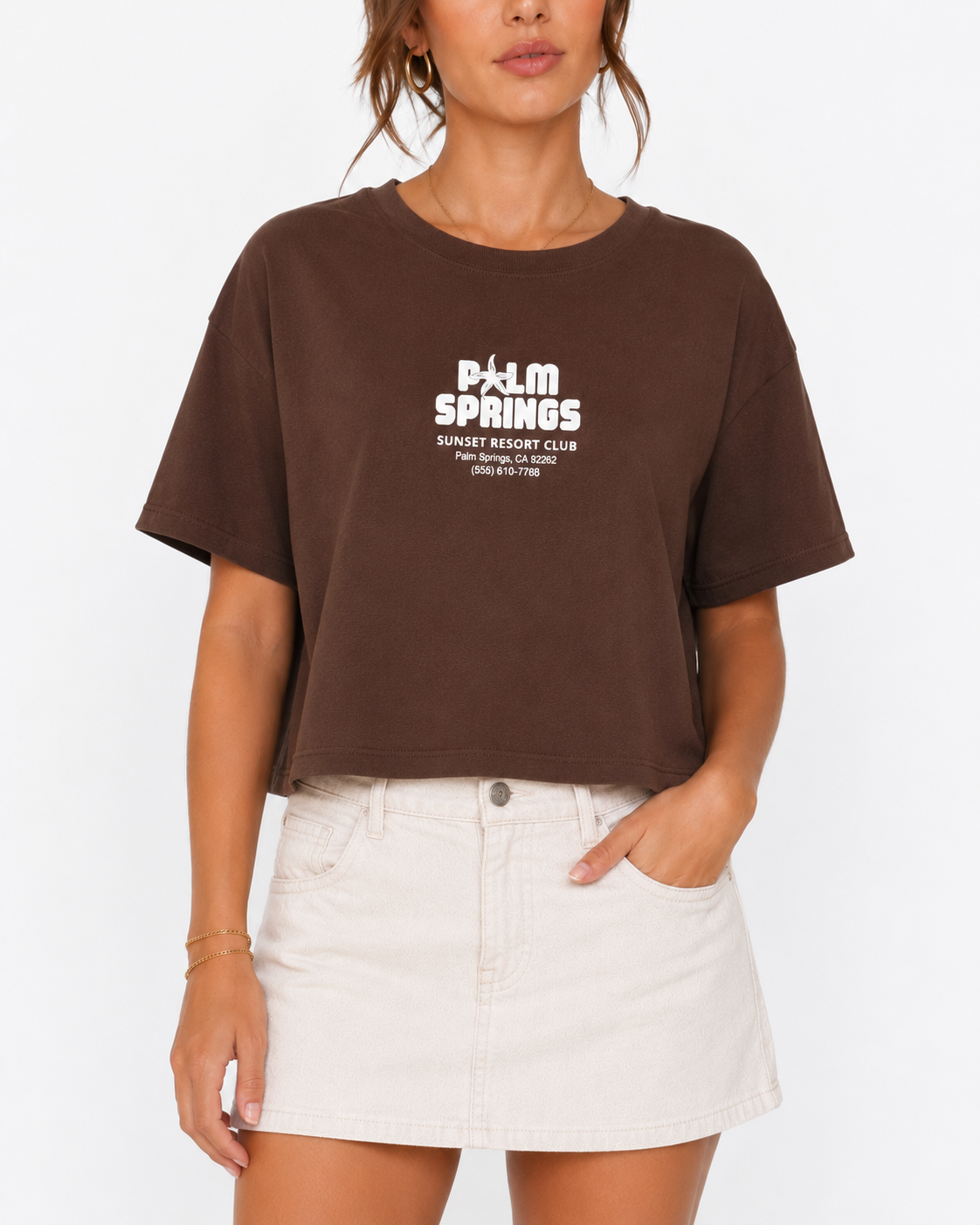 #268116Remera "PALM SPRINGS"