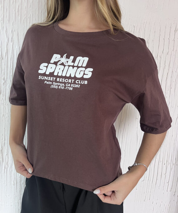 #268116Remera "PALM SPRINGS"