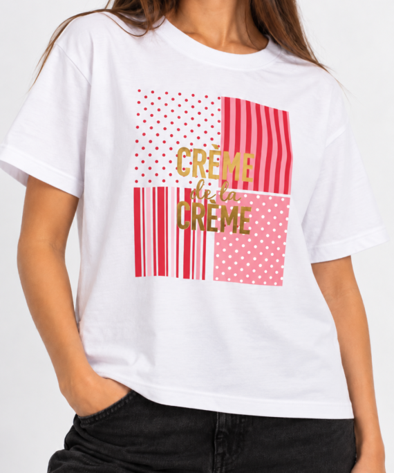 #268402 Remera "CREME FOIL"
